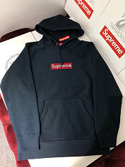 Supreme 19ss Swarovski Box Logo Hoodie Black - 4