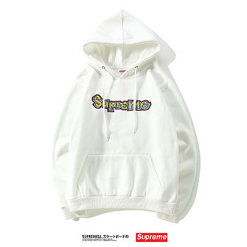 Supreme Hoodie White (C63B)