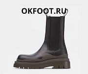 Bottega Veneta Tire Chelsea Boot Black Camping - 1