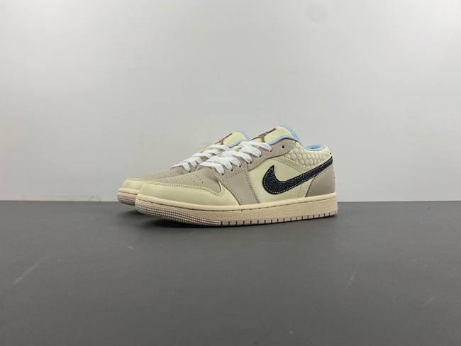 Air Jordan 1 Low SE Sanddrift Glacier Blue HQ3440-101 - 1
