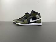 Air Jordan 1 Mid Black White Olive BQ8426-092 - 1