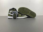 Air Jordan 1 Mid Black White Olive BQ8426-092 - 4