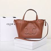 Celine Bag Brown 111013 Size 22x17x15cm - 3