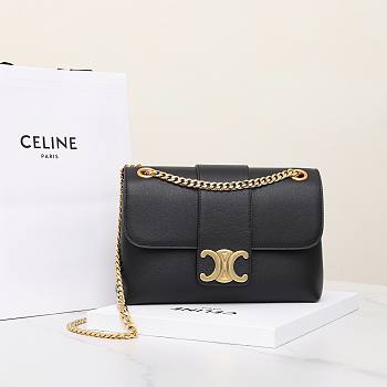 Celine Bag Black 115853 Size 25x15x8cm