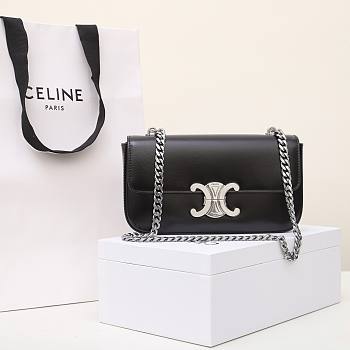 Celine Bag Black 197993 Size 20.5x10.5x4cm