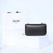 Celine Bag Black Gold 197993 Size 20.5x10.5x4cm - 5