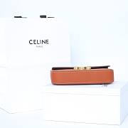 Celine Bag Brown Gold 197993 Size 20.5x10.5x4cm - 2