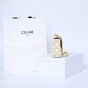 Celine Bag White Gold 197993 Size 20.5x10.5x4cm - 2