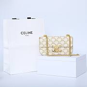Celine Bag White Gold 197993 Size 20.5x10.5x4cm - 6