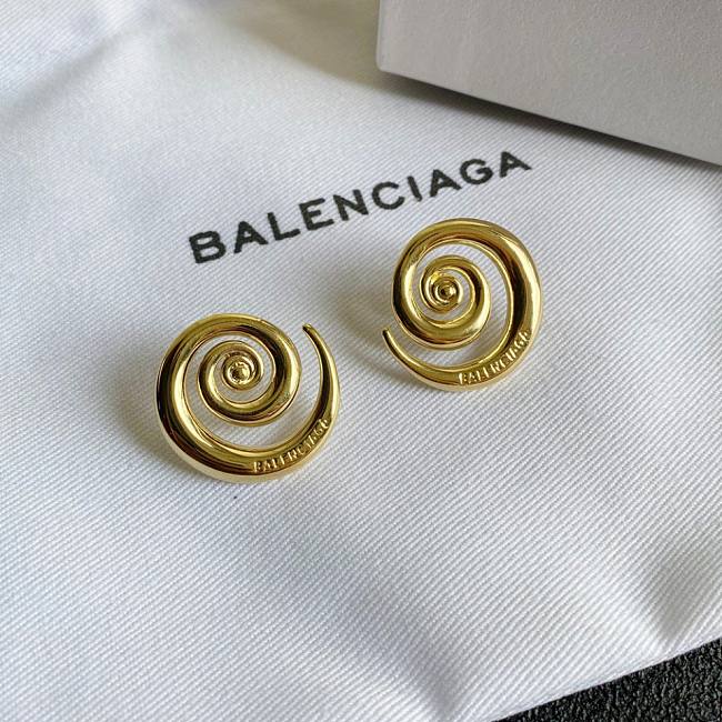 Balenciaga Earrings Gold Spiral 635851 - 1