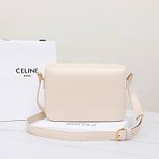 Celine Bag White 191242 Size 22.5x16.5x7.5cm - 2