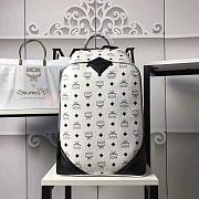 MCM Backpack  White A1036 Size 30x41x18cm - 1
