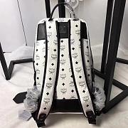 MCM Backpack  White A1036 Size 30x41x18cm - 6