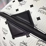MCM Backpack  White A1036 Size 30x41x18cm - 2