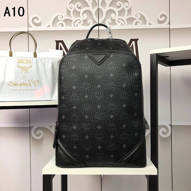 MCM Backpack Black A1036 Size 30x41x18cm - 1