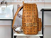 MCM Backpack Cognac A1424 Large size 33x41x15cm - 5