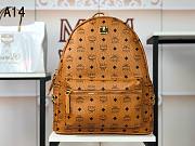 MCM Backpack Cognac A1424 Large size 33x41x15cm - 2