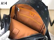 MCM Stark Backpack In Visetos Black 33x27x13CM - 2