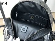 MCM Stark Backpack In Visetos Silver 33x27x13CM - 4