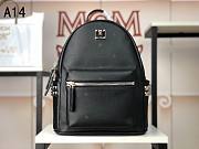 MCM Stark Backpack In Black 33x27x13CM - 5