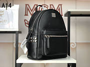MCM Stark Backpack In Black 33x27x13CM - 4