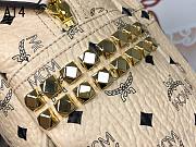 MCM Stark Backpack In Visetos Beige 33x27x13CM - 2