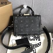 MCM tote Bags Black A1034 Size 19x14x8cm - 6