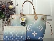 LV NEVERFULL M45680 Blue Size 31x28x14cm - 1