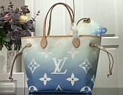 LV NEVERFULL M45680 Blue Size 31x28x14cm - 4