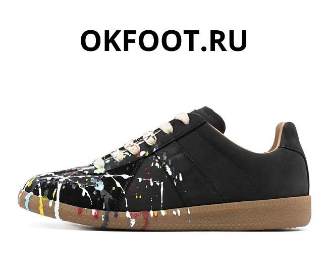 Maison Margiela Paint Replica low-top Sneakers Black - 1