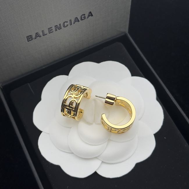 Balenciaga Earrings Gold 205 - 1