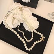 Chanel Necklace Gold Pearl 60 - 6