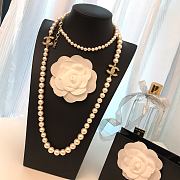 Chanel Necklace Gold Pearl 60 - 5