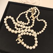 Chanel Necklace Gold Pearl 60 - 4