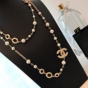 Chanel Necklace Gold Pearl 62 - 5