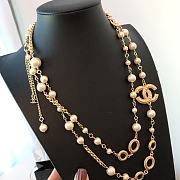Chanel Necklace Gold Pearl 62 - 2