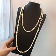 Chanel Necklace Gold Pearl 68 - 6