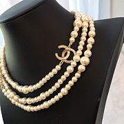 Chanel Necklace Gold Pearl 68 - 2