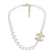Chanel Necklace Gold Pearl 74 - 5