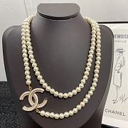 Chanel Necklace Gold Pearl 77 - 1