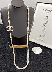 Chanel Necklace Gold Pearl 77 - 4