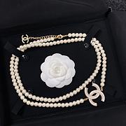 Chanel Necklace Gold Pearl 77 - 2