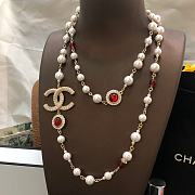 Chanel Necklace Gold Pearl 91 - 5