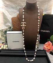 Chanel Necklace Gold Pearl 91 - 2