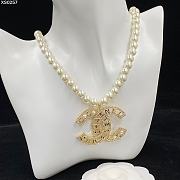 Chanel Necklace Gold Pearl 232 - 5