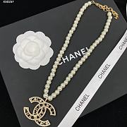 Chanel Necklace Gold Pearl 232 - 4