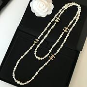 Chanel Necklace Gold Pearl 250 - 1