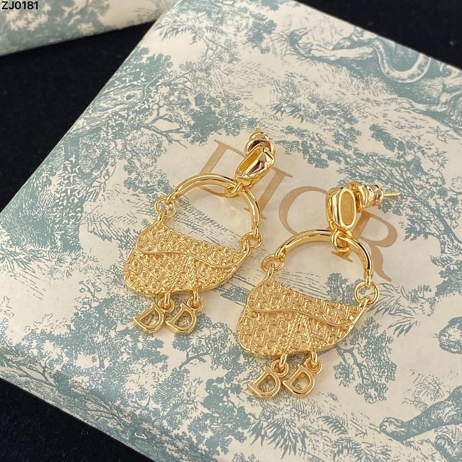 Dior Earrings Gold Bag 200 - 1