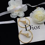 Dior Earrings Gold Tower 05 - 6