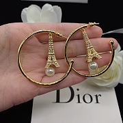 Dior Earrings Gold Tower 05 - 5